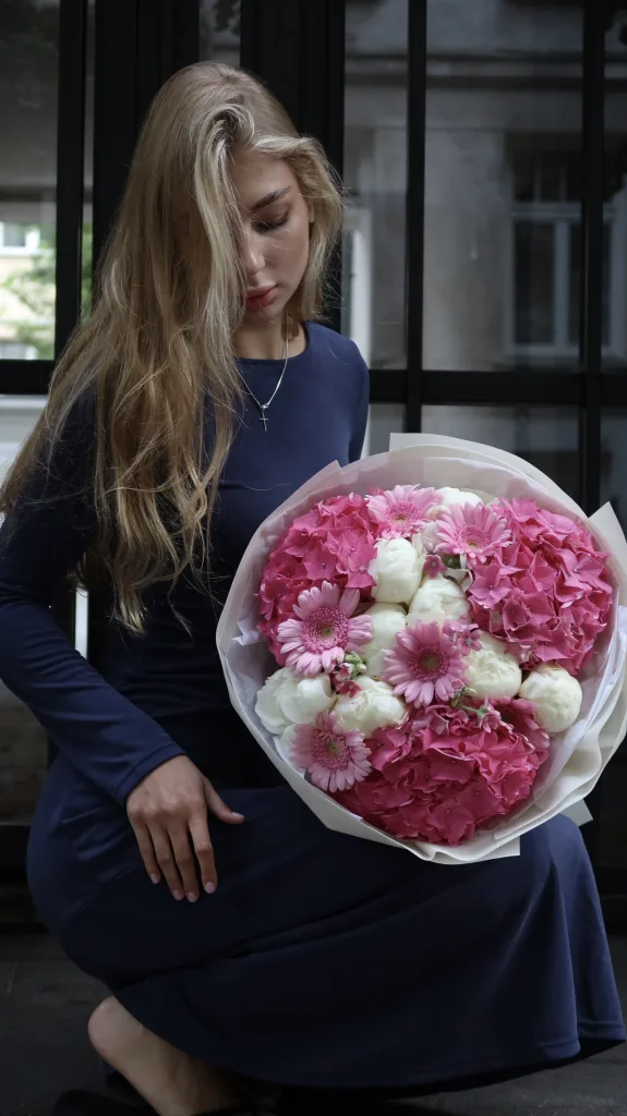 Różowy Aksamit — folia.flowers, kwiaciarnia Warszawa